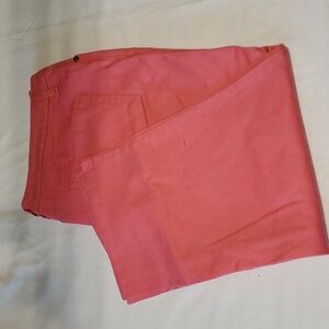Coral pink capris size 16 by Metrostyle